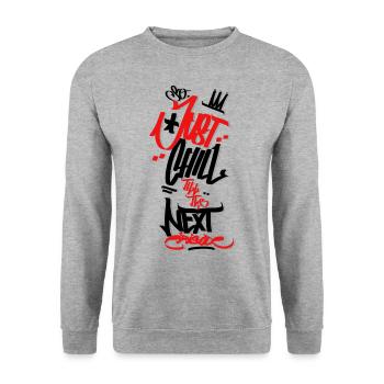 Alors détendez-vous jusqu’au prochain épisode - Sweat-shirt Unisexe - gris chiné - Devant - Alina (178cm) & Michal (187cm)