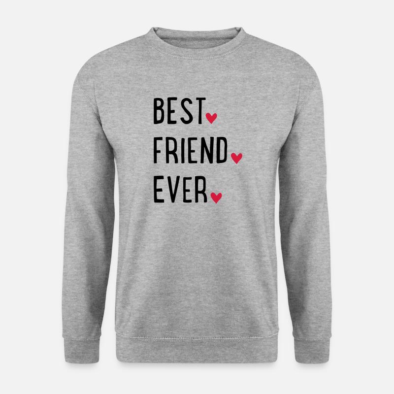 Best Friend ever - Unisex Pullover - Weißgrau meliert