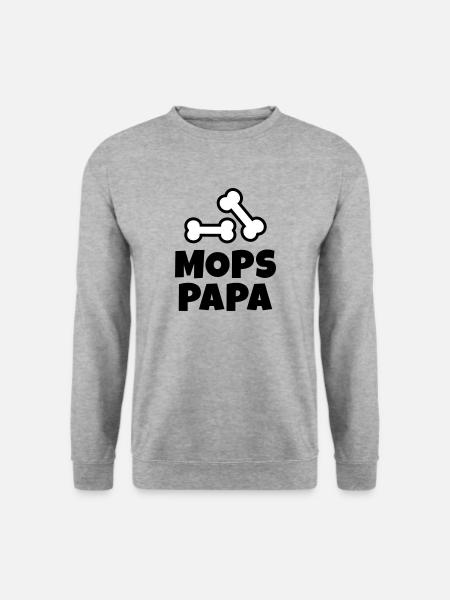 Pug dad bone - Unisex Sweatshirt - salt & pepper