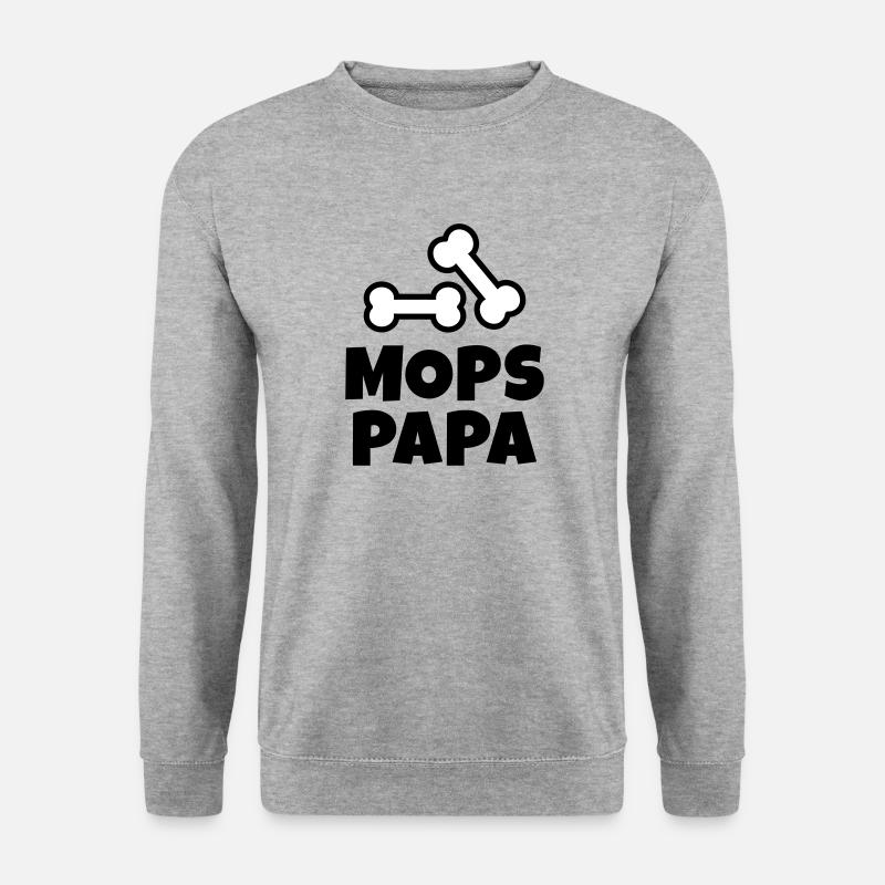 Pug dad bone - Unisex Sweatshirt - salt & pepper