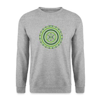 ESTELA CANTABRA V2 - Unisex Pullover - Weißgrau meliert - Vorne - Alina (178cm) & Michal (187cm)