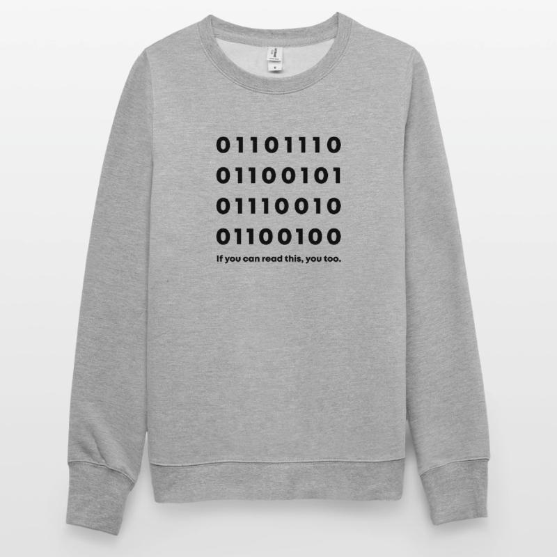 Binary Code Nerd Unisex Sweatshirt