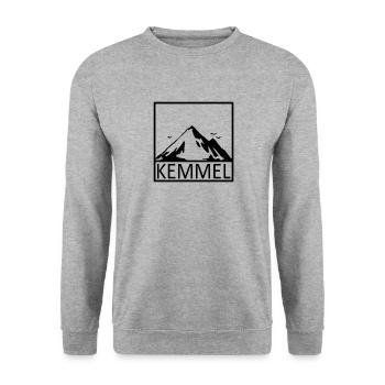 Kemmelberg - Sweat-shirt Unisexe - gris chiné - Devant - Alina (178cm) & Michal (187cm)