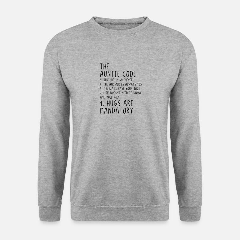 The Auntie Code - Unisex Pullover - Weißgrau meliert