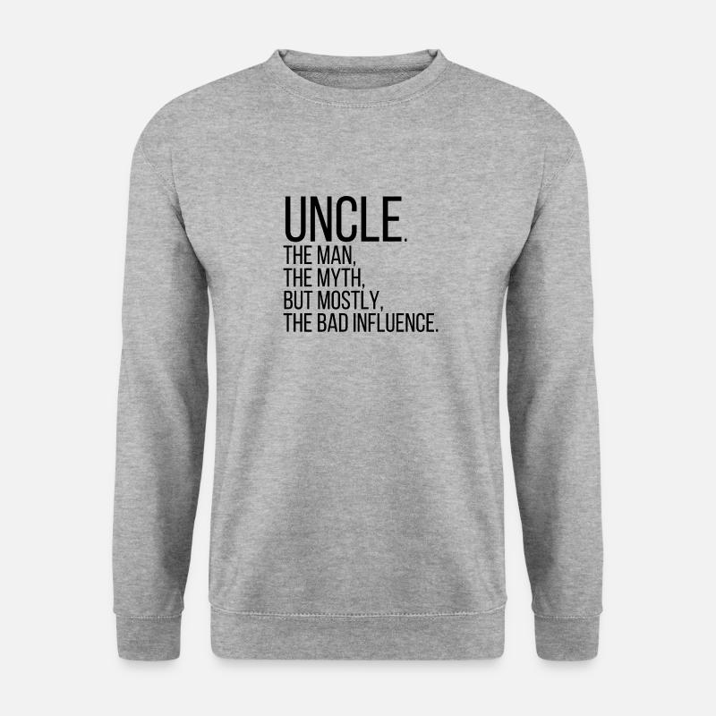 Uncle - Unisex Pullover - Weißgrau meliert