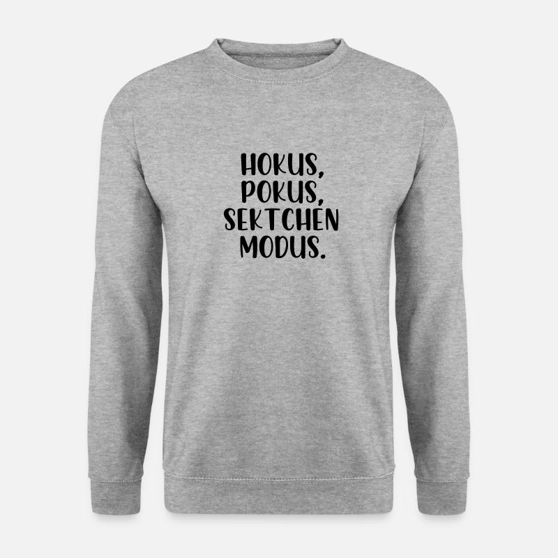 Hokus pokus sektchen modus - Unisex Pullover - Weißgrau meliert