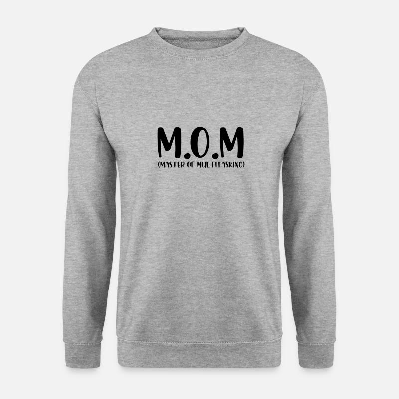 Mom master of multitasking - Unisex Pullover - Weißgrau meliert