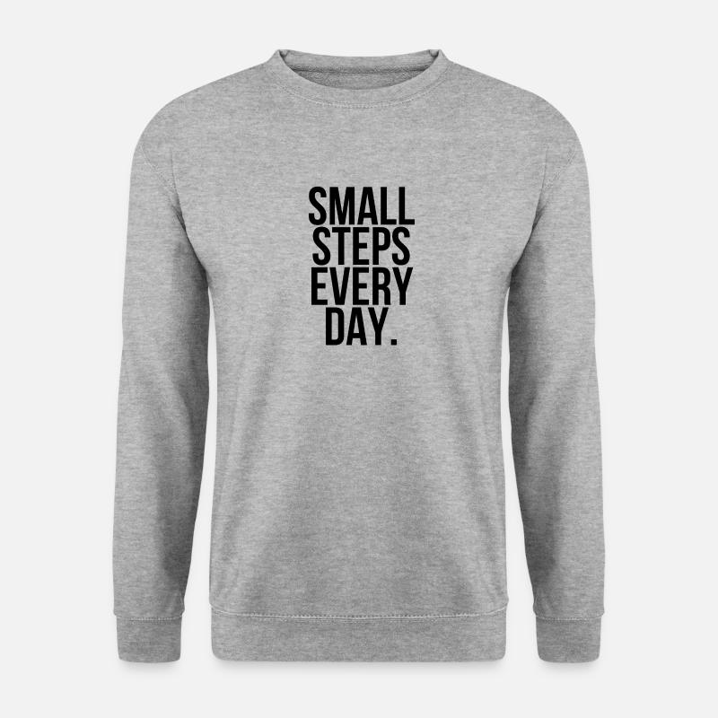 Small steps every day - Unisex Sweatshirt - salt & pepper