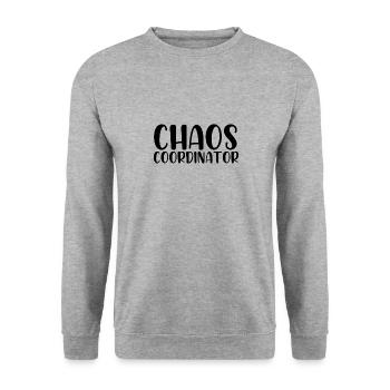 Chaos coordinator - Unisex Sweatshirt - salt & pepper - Front - Alina (178cm) & Michal (187cm)