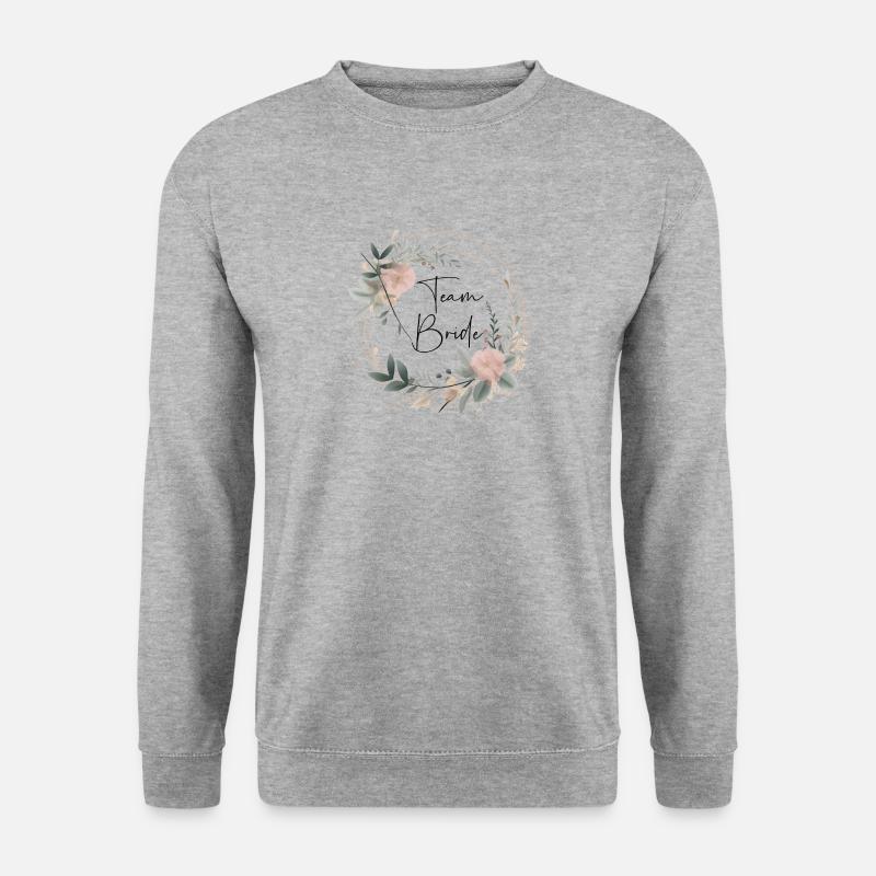 Team Bride - Unisex Pullover - Weißgrau meliert