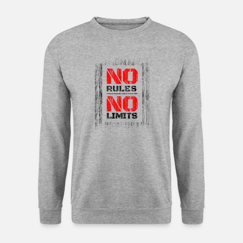 No Rules No Limits - Unisex Sweatshirt - salt & pepper