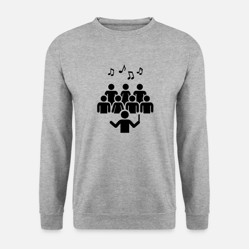Chor - Unisex Pullover - Weißgrau meliert