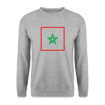 Maroc - Sweat-shirt Unisexe - gris chiné - Devant - Alina (178cm) & Michal (187cm)