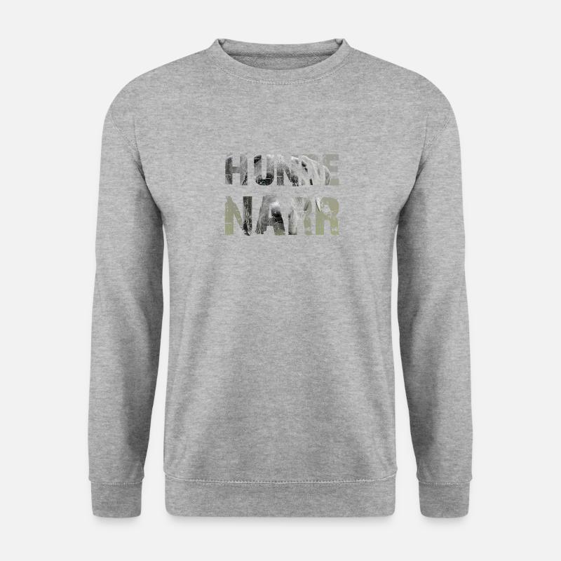HUNDENARR - Unisex Pullover - Weißgrau meliert