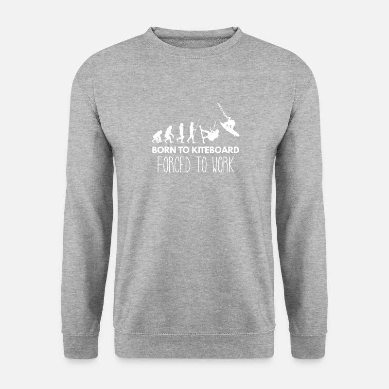 Kitesurf - Kitesurf - Kitesurf - Évolution - Sweat-shirt Unisexe - gris chiné