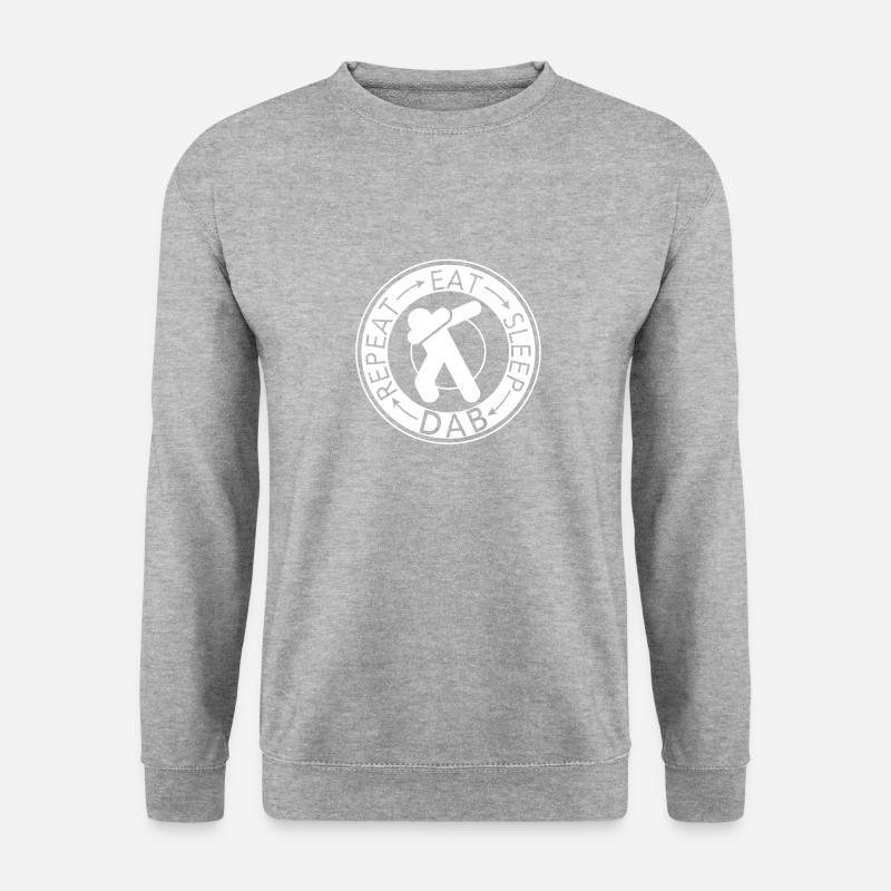 Dabbing - Unisex Pullover - Weißgrau meliert