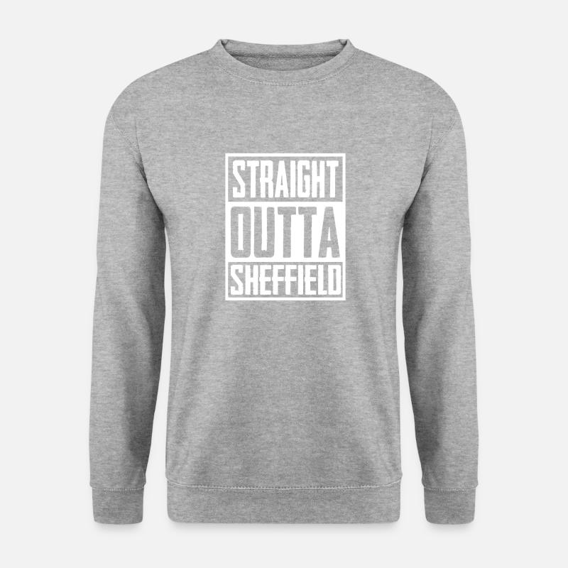 Geradeaus Sheffield - Unisex Pullover - Weißgrau meliert