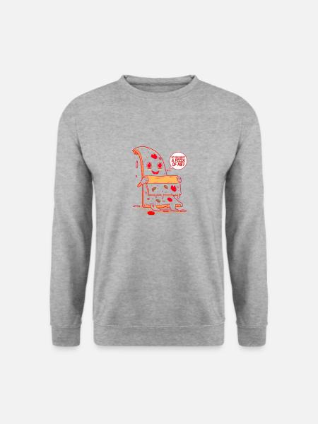 Voulez-vous une pizza de moi? - Sweat-shirt Unisexe - gris chiné