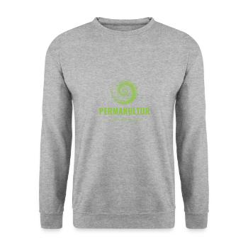 Permaculture Shirt 2.0 - Unisex Sweatshirt - salt & pepper - Front - Alina (178cm) & Michal (187cm)