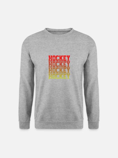 Hockey - Unisex Pullover - Weißgrau meliert