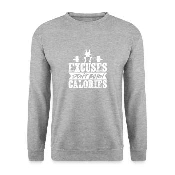 Fitness Gym - Unisex Pullover - Weißgrau meliert - Vorne - Alina (178cm) & Michal (187cm)