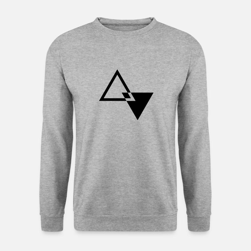 FORME TRIANGLE MODERNE - Sweat-shirt Unisexe - gris chiné