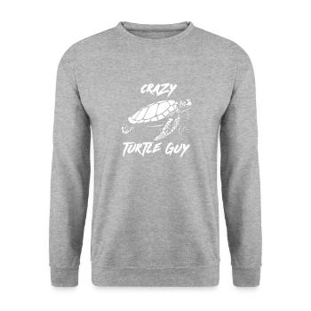 Turtle - Turtle Lover - Turtles - Unisex Sweatshirt - salt & pepper - Front - Alina (178cm) & Michal (187cm)