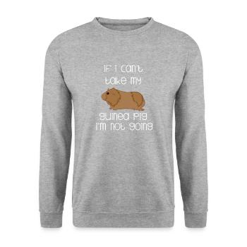 Guinea Pig - Guinea Pig - Funny - Unisex Sweatshirt - salt & pepper - Front - Alina (178cm) & Michal (187cm)