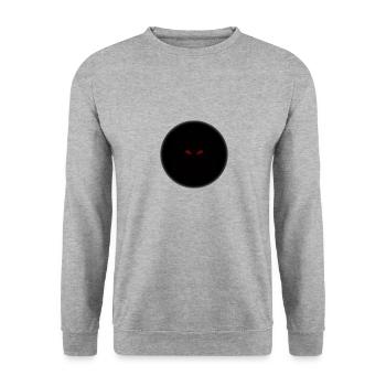 Loch - Unisex Pullover - Weißgrau meliert - Vorne - Alina (178cm) & Michal (187cm)