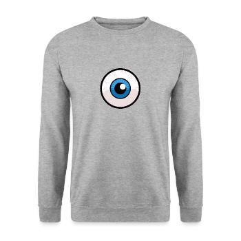 Graphiques de conception de la conception de globe d’au-moins humains - Sweat-shirt Unisexe - gris chiné - Devant - Alina (178cm) & Michal (187cm)