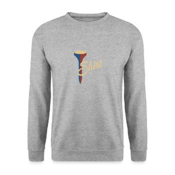 Golf Lustige Golf Design - Unisex Pullover - Weißgrau meliert - Vorne - Alina (178cm) & Michal (187cm)