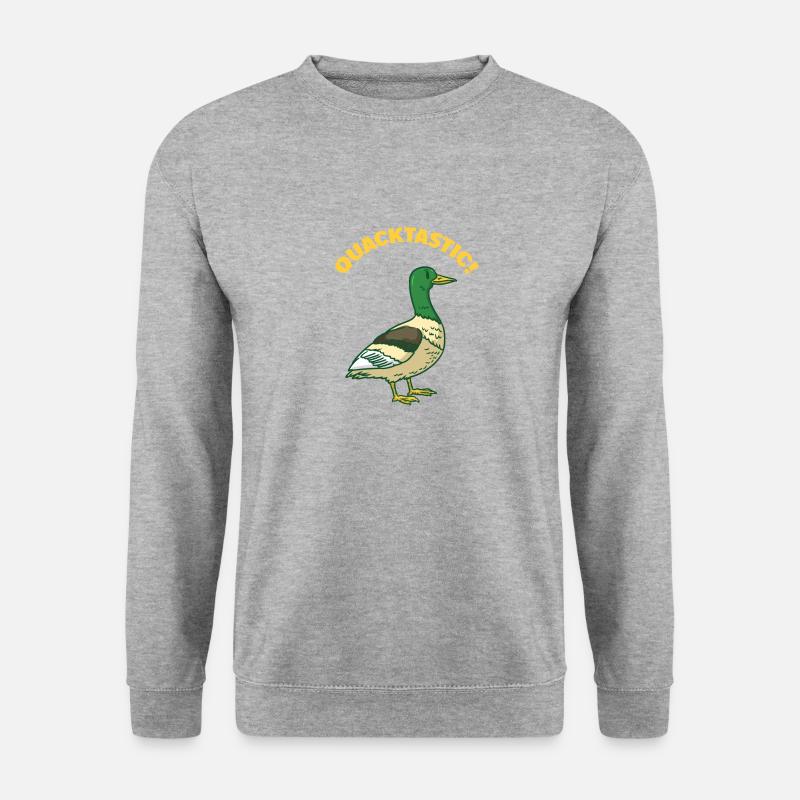 Quack - Quackastic! Canard - canard sauvage - Sweat-shirt Unisexe - gris chiné