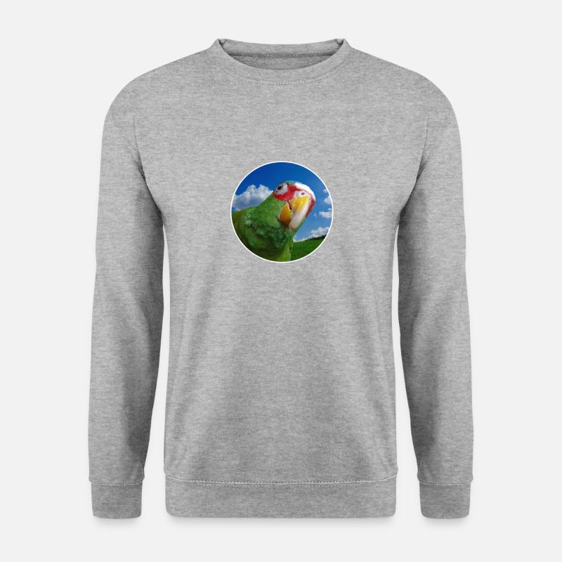 White-fronted Amazon - Unisex Sweatshirt - salt & pepper