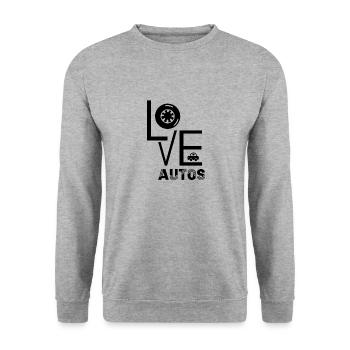 automobile - Unisex Sweatshirt - salt & pepper - Front - Alina (178cm) & Michal (187cm)