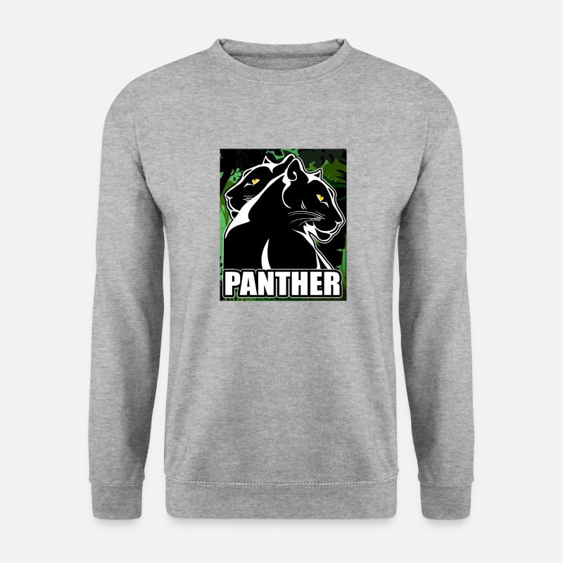 Panther - Unisex Pullover - Weißgrau meliert