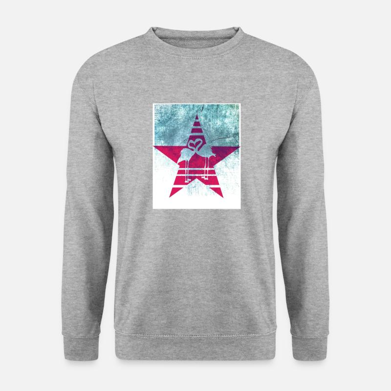 Flamingo heart - Unisex Sweatshirt - salt & pepper