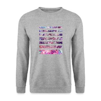 flamant - Sweat-shirt Unisexe - gris chiné - Devant - Alina (178cm) & Michal (187cm)