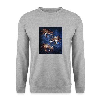 Octopus octopus - Unisex Sweatshirt - salt & pepper - Front - Alina (178cm) & Michal (187cm)