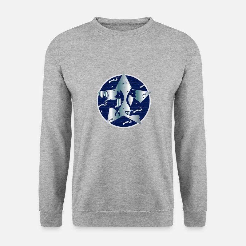 Fox in the star - Unisex Sweatshirt - salt & pepper