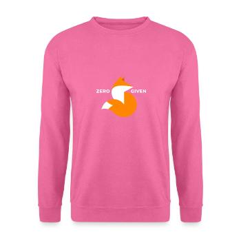 Wortspiel - Zero Fox Given - Geschenk - Unisex Pullover - Pink - Vorne
