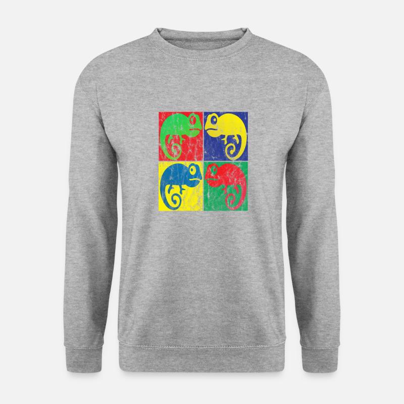 Chameleon Pop Art - Unisex Sweatshirt - salt & pepper