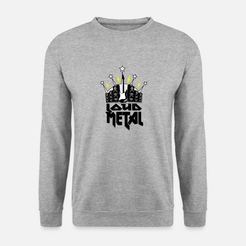 Metal - Unisex Pullover - Weißgrau meliert