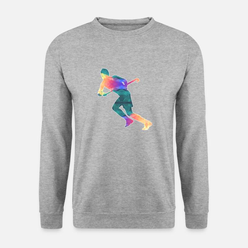 Feldhockey - Unisex Pullover - Weißgrau meliert