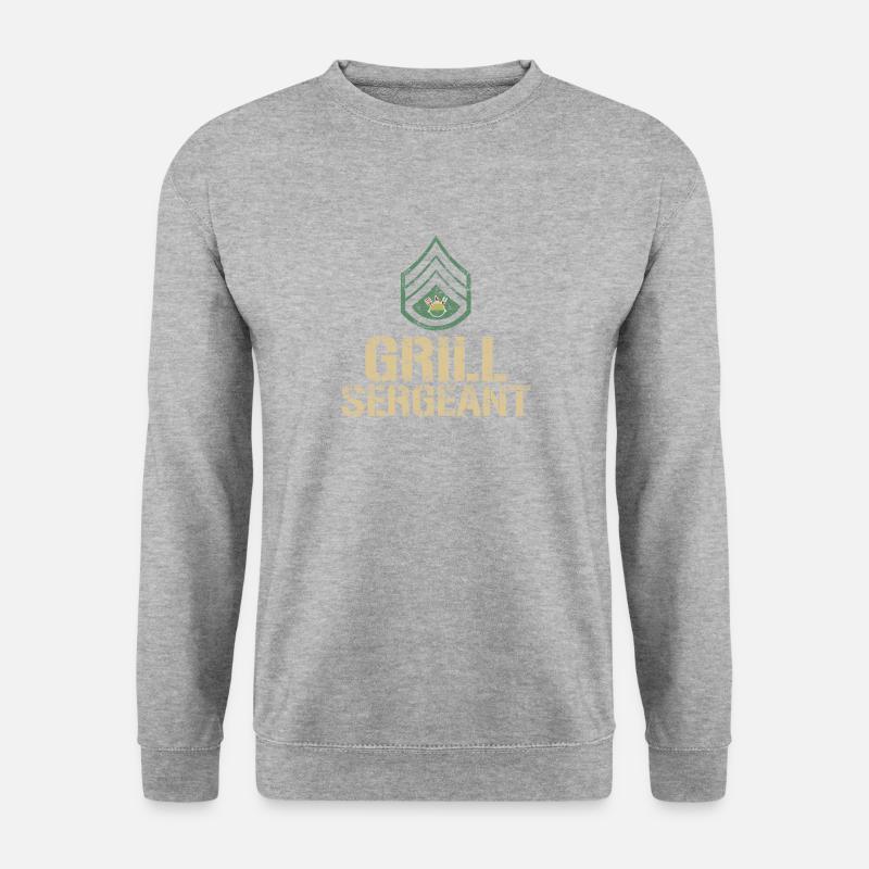 Funny Grill Sergeant Grill Barbeque - Unisex Sweatshirt - salt & pepper