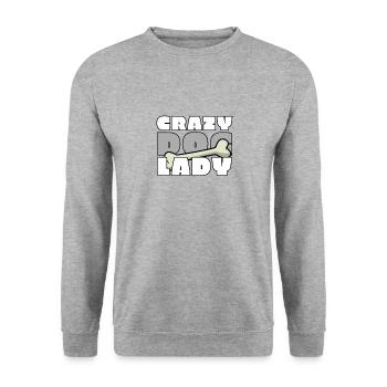 Dame de chien folle - Sweat-shirt Unisexe - gris chiné - Devant - Alina (178cm) & Michal (187cm)