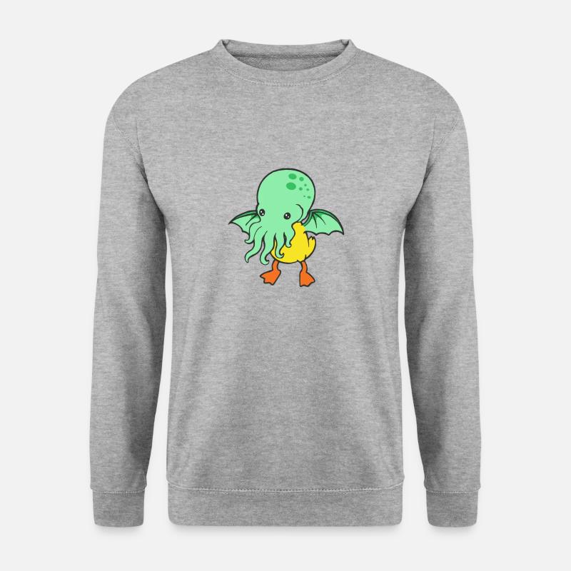 Mutierte Badeente - Unisex Pullover - Weißgrau meliert