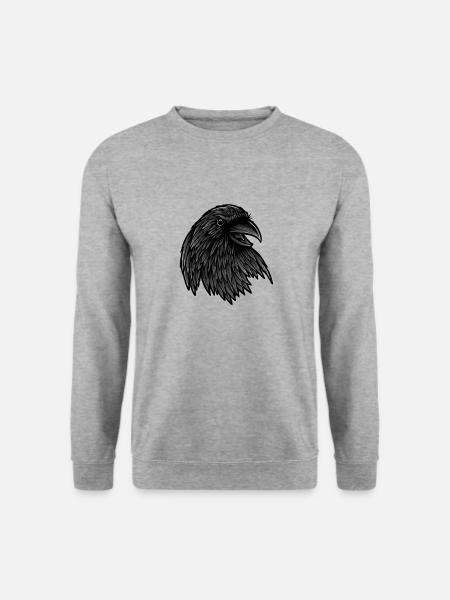 Raven Rabe - Unisex Pullover - Weißgrau meliert