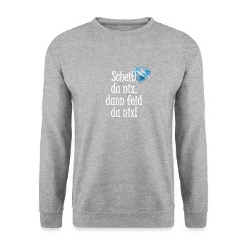 Merde, la Bavière - Sweat-shirt Unisexe - gris chiné - Devant - Alina (178cm) & Michal (187cm)