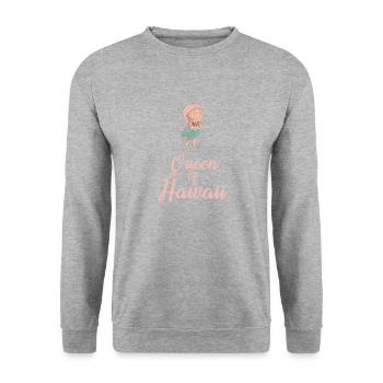 Hawaii - Unisex Pullover - Weißgrau meliert - Vorne - Alina (178cm) & Michal (187cm)