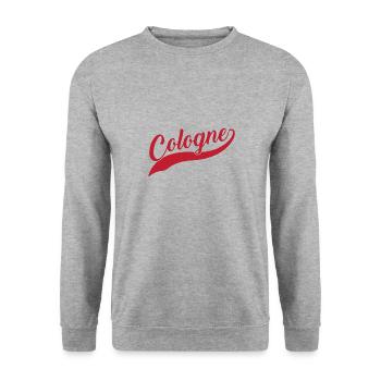 Cologne - Unisex Sweatshirt - salt & pepper - Front - Alina (178cm) & Michal (187cm)
